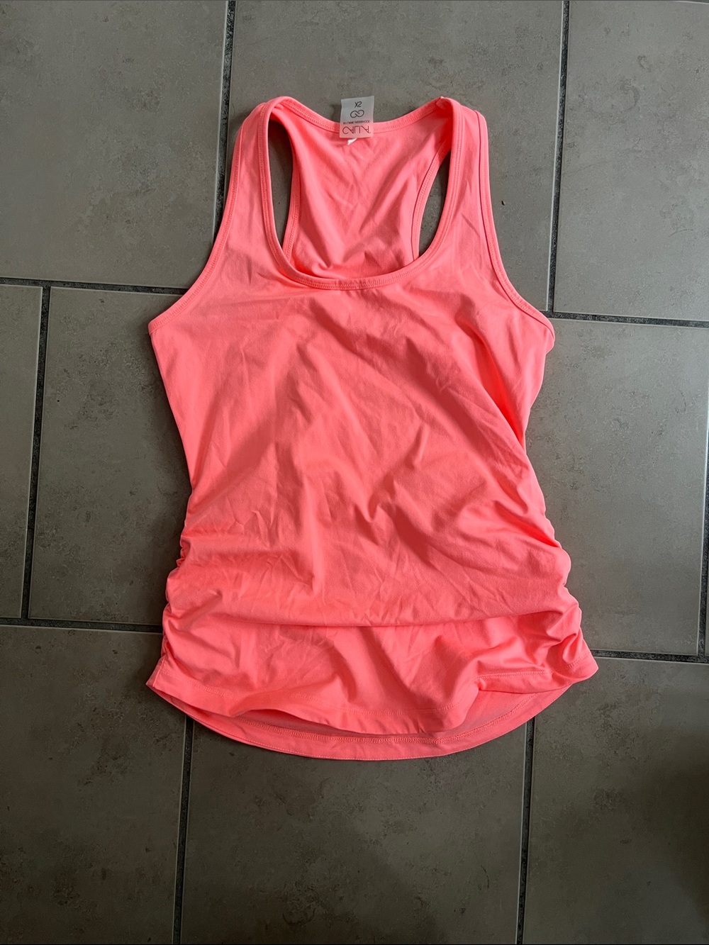 CALIA by Carrie Underwood Neon Coral Racerback Tank